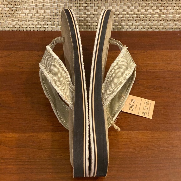 Crevo Lakin Memory Foam Canvas Flip Flop Sandals 9 - Picture 6 of 8